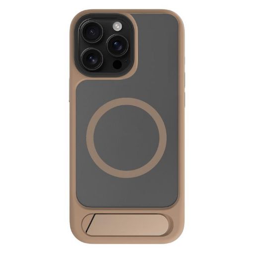 iPhone 14 Pro MagSafe Tilt Holder PC TPU Case - Desert Gold - 1