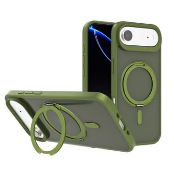 iPhone 17 MagSafe Air Kalebol Rotating Holder Phone Case (Deep Green) - 1