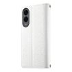 Samsung Galaxy S25 Edge 5G White Wallet Leather Case with Strap - 3
