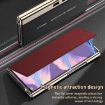 Huawei Mate Xs 2 GKK Electroplated Leather Flip Case (Black) - 6