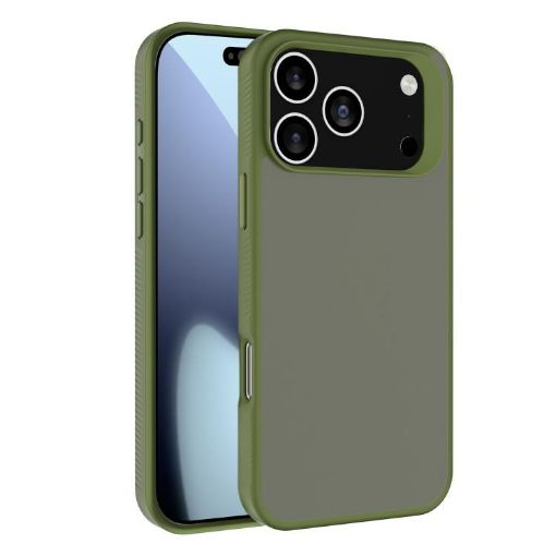Kalebol Frosted Hybrid Phone Case for iPhone 17 Pro Max (Deep Green) - 1