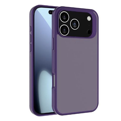 iPhone 17 Pro Max Kalebol Dark Purple Frosted PC Hybrid Case - 1