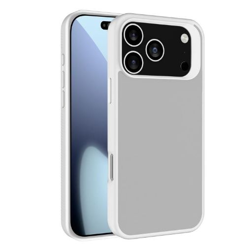 iPhone 17 Pro Kalebol Frosted PC TPU Case (White) - 1