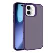 Kalebol Frosted PC Hybrid TPU Case for iPhone 17 (Dark Purple) - 1