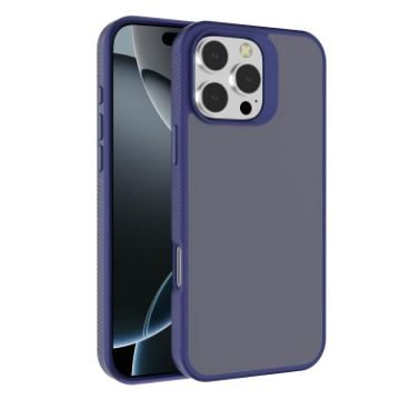iPhone 16 Pro Kalebol Frosted PC Hybrid TPU Case (Blue) - 1