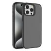 Kalebol Frosted PC Hybrid TPU Phone Case for iPhone 15 Pro Max (Black) - 1