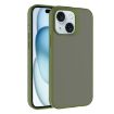 iPhone 15 Plus Kalebol Hybrid Frosted TPU Case (Deep Green) - 1