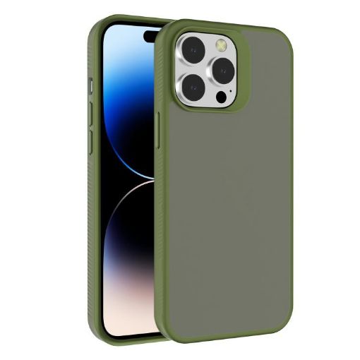 iPhone 14 Pro Max Deep Green Kalebol Hybrid Phone Case - 1