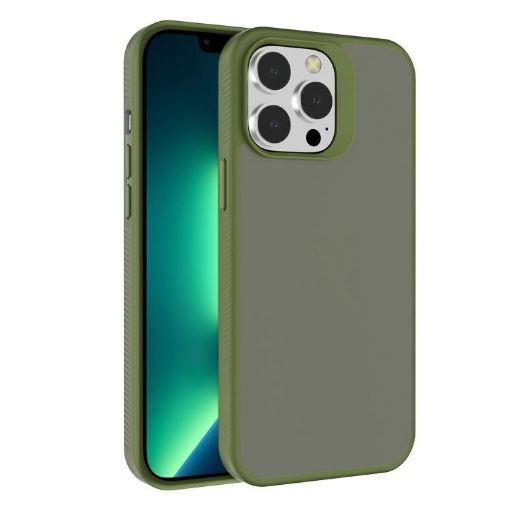 Kalebol Deep Green Frosted Hybrid Phone Case for iPhone 13 Pro - 1