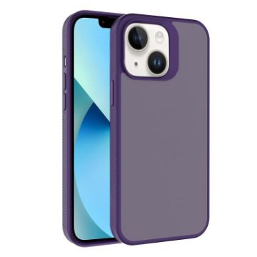 iPhone 13 Kalebol Frosted Dark Purple Hybrid TPU Case - 1