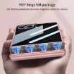 Samsung Galaxy Z Flip7 5G GKK Privacy Magnetic Phone Case (Wine Red) - 3