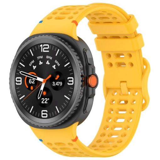 Samsung Galaxy Watch 8/8 Classic Silicone Band (Yellow) - 1