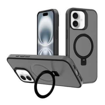 iPhone 16 Plus Kalebol Frosted Black MagSafe PC Case - 1