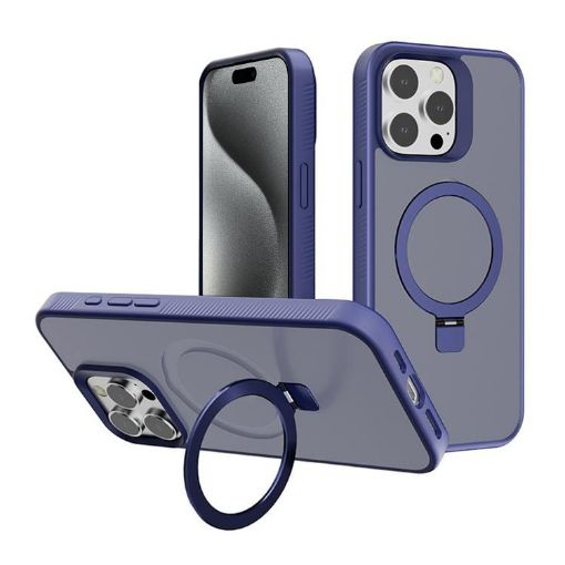 iPhone 15 Pro Max Kalebol Frosted MagSafe Case (Royal Blue) - 1