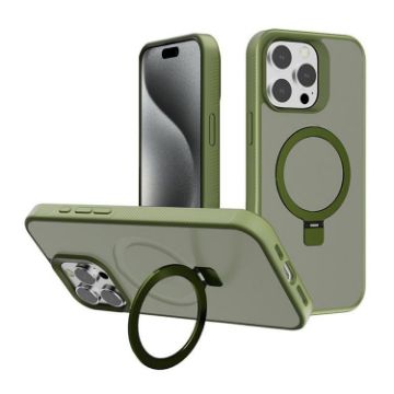 iPhone 15 Pro Max Frosted MagSafe PC Case - Deep Green Kalebol - 1