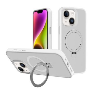 iPhone 14 Plus Kalebol Frosted MagSafe White PC Phone Case - 1