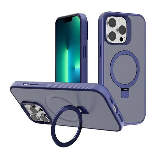 iPhone 13 Pro Royal Blue Kalebol Frosted MagSafe Case - 1