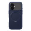 iPhone 17 Kalebol Navy Blue Frosted MagSafe Acrylic TPU Case - 1