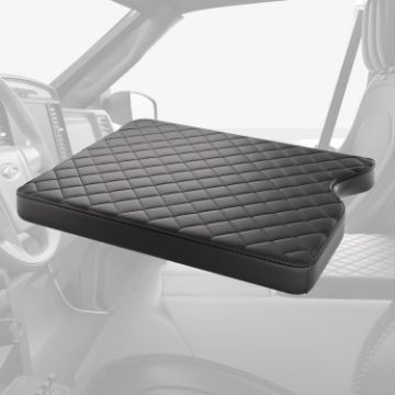 F150 2015-2022 Armrest Box Leather Cover Mat (Black) - 1