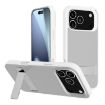 iPhone 17 Pro Kalebol Frosted White Hybrid Phone Case Holder - 1