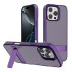 Kalebol Frosted Holder Case for iPhone 16 Pro (Dark Purple) - 1