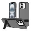 iPhone 16 Kalebol Hybrid Frosted TPU PC Case (Black) - 1