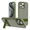 Kalebol Frosted Holder Hybrid Case for iPhone 15 Pro (Deep Green) - 1