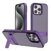 Kalebol Dark Purple Frosted Holder Case for iPhone 15 Pro - 1
