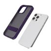 iPhone 14 Plus Kalebol Frosted Holder Hybrid Case (White) - 3