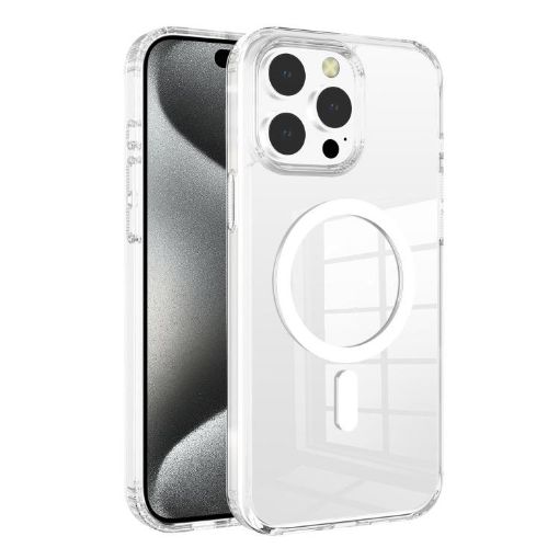 iPhone 15 Pro Max Kalebol Clear MagSafe TPU Case (Transparent) - 1