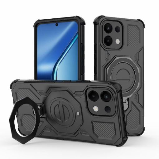 OPPO K13 5G J-20 Black MagSafe Magnetic TPU+PC Phone Case - 1