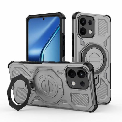 OPPO K13 5G J-20 Grey MagSafe Magnetic TPU+PC Phone Case - 1