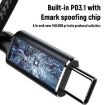 1.8m 140W Type-C to DC Laptop Charger Cable for HP, DC7.4x5.0mm - 5