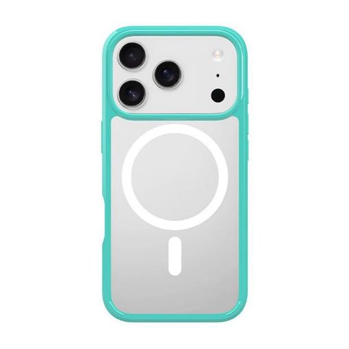 iPhone 17 Pro Max Clear MagSafe Shockproof Case - Green - 1