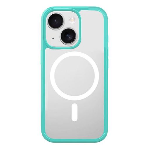 iPhone 15 Plus Kalebol MagSafe Clear Shockproof Case (Green) - 1