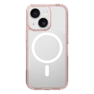 Clear MagSafe Shockproof Phone Case for iPhone 13 - Pink - 1