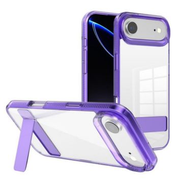 iPhone 17 Air Kalebol Clear Acrylic TPU Case (Purple) - 1