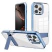 iPhone 16 Pro Kalebol Clear Acrylic TPU Case (Blue Holder) - 1