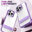 iPhone 14 Pro Max Clear Acrylic TPU Case (Blue) Kalebol Holder - 3