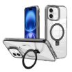 iPhone 16 Kalebol MagSafe Clear TPU Phone Case (Black) - 1