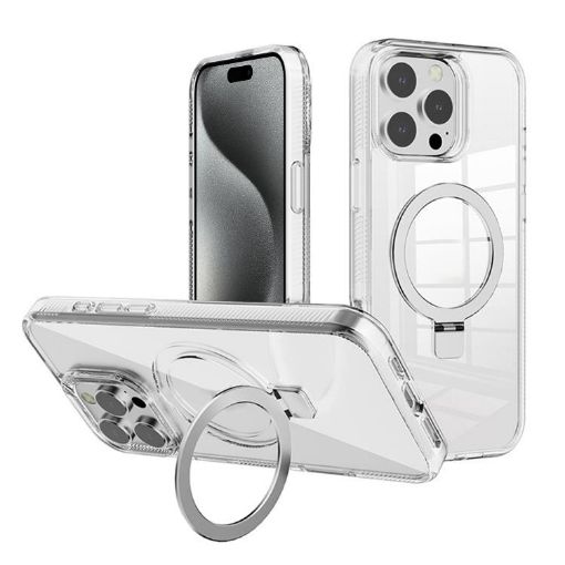 iPhone 15 Pro Max Kalebol Clear MagSafe TPU Case (Transparent) - 1