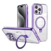 iPhone 15 Pro Kalebol MagSafe Clear TPU Case (Purple) - 1