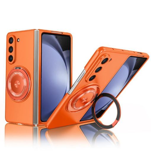 Samsung Galaxy Z Fold7 Orange MagSafe Rotation Holder Case - 1