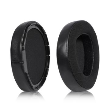 Replacement Earpads for Sennheiser HD700 - Lambskin + Flannel, 2pcs (Black) - 1