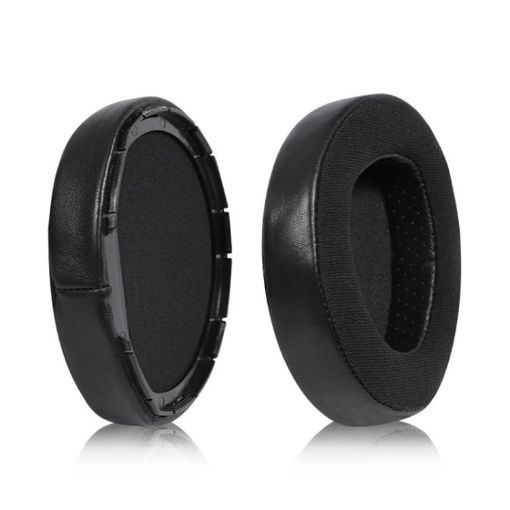 Replacement Earpads for Sennheiser HD700 - Lambskin + Flannel, 2pcs (Black) - 1