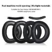 Replacement Earpads for Sennheiser HD700 - Lambskin + Flannel, 2pcs (Black) - 2