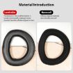 Replacement Earpads for Sennheiser HD700 - Lambskin + Flannel, 2pcs (Black) - 6