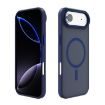For iPhone 17 Air Kalebol Metal Lens MagSafe Case - Navy Blue - 1