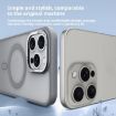 iPhone 17 Air Kalebol Lens Frame MagSafe Frosted Case (Black) - 3