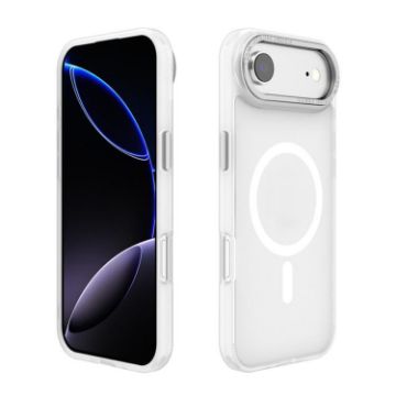 iPhone 17 Air Kalebol MagSafe Frosted White Metal Lens Phone Case - 1